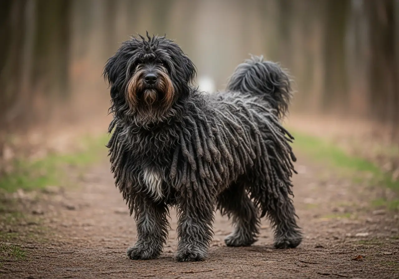 Foto eines Puli – KI-generiert (Imagen 4) für rundum.dog