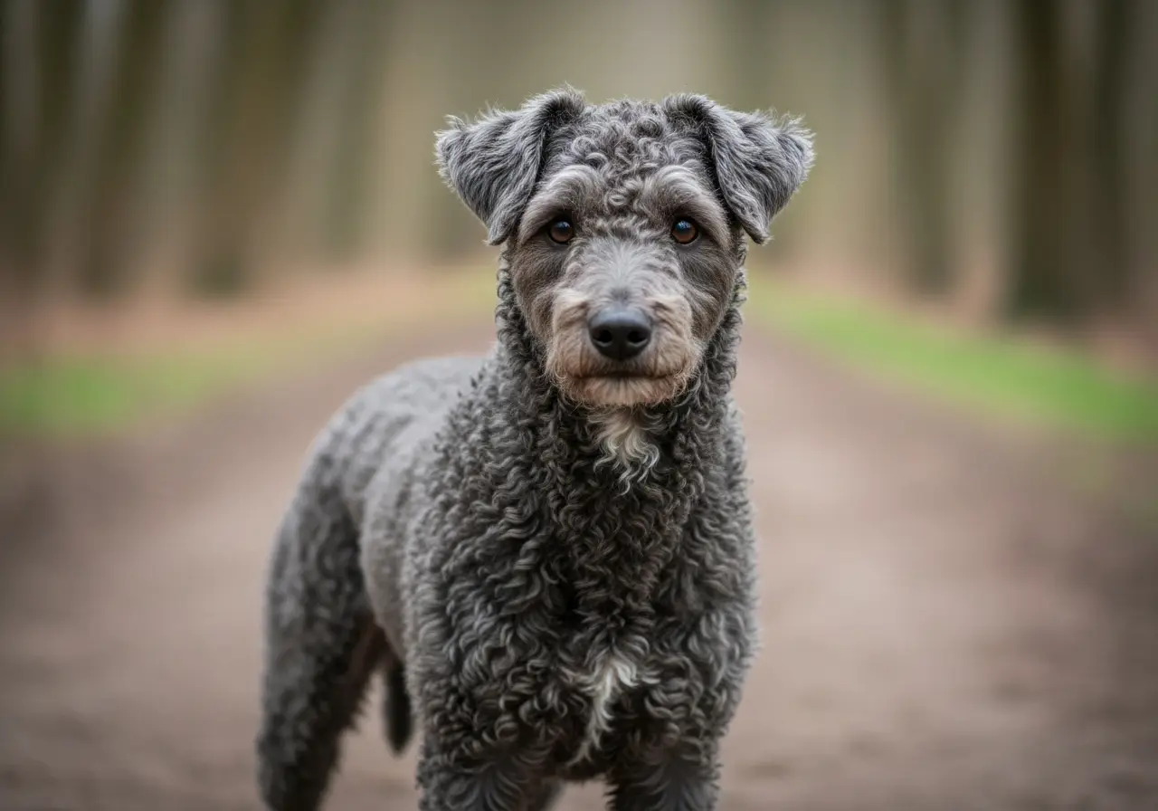 Foto eines Pumi – KI-generiert (Imagen 4) für rundum.dog