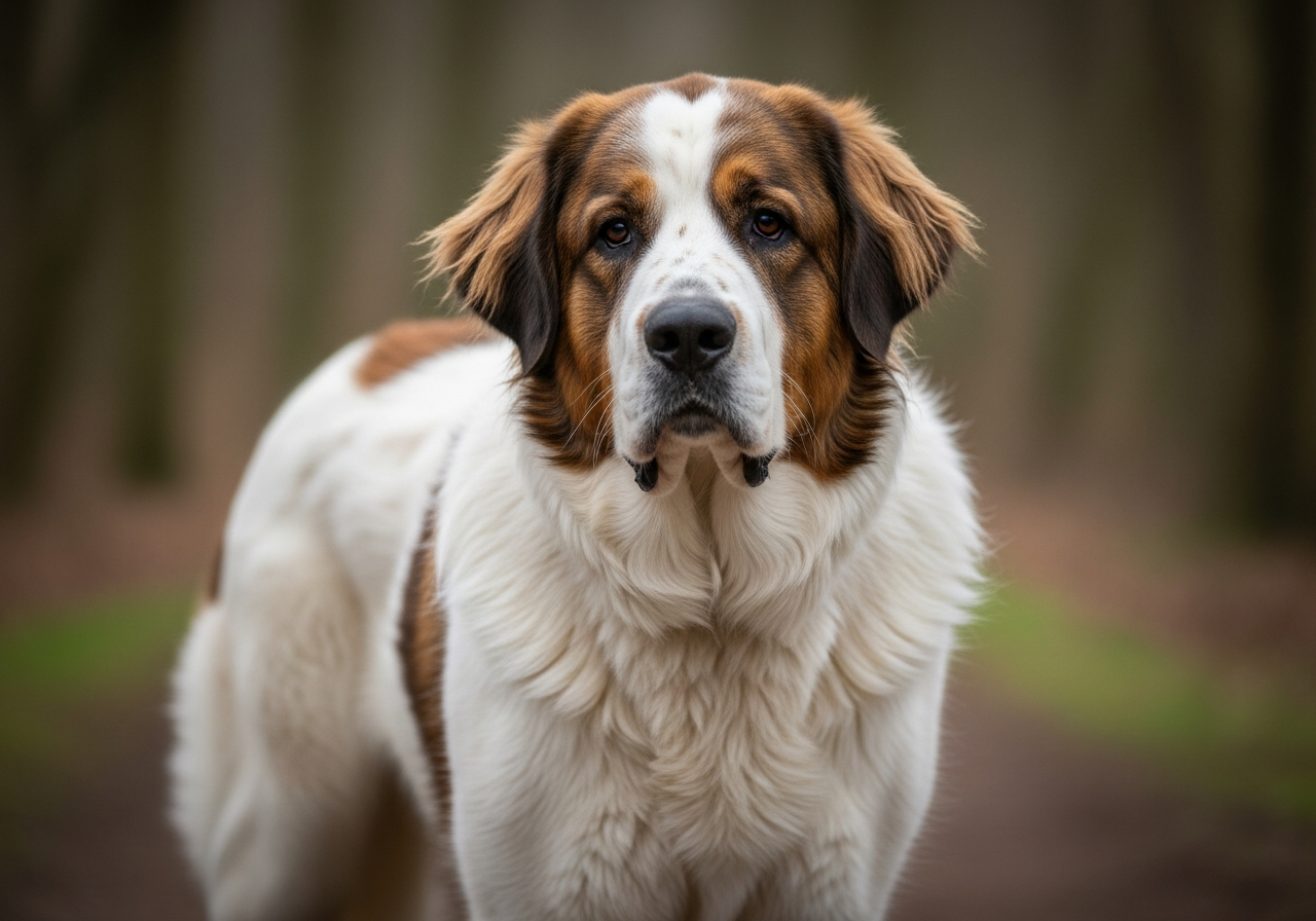 Foto eines Pyrenäen-Mastiff – KI-generiert (Imagen 4) für rundum.dog
