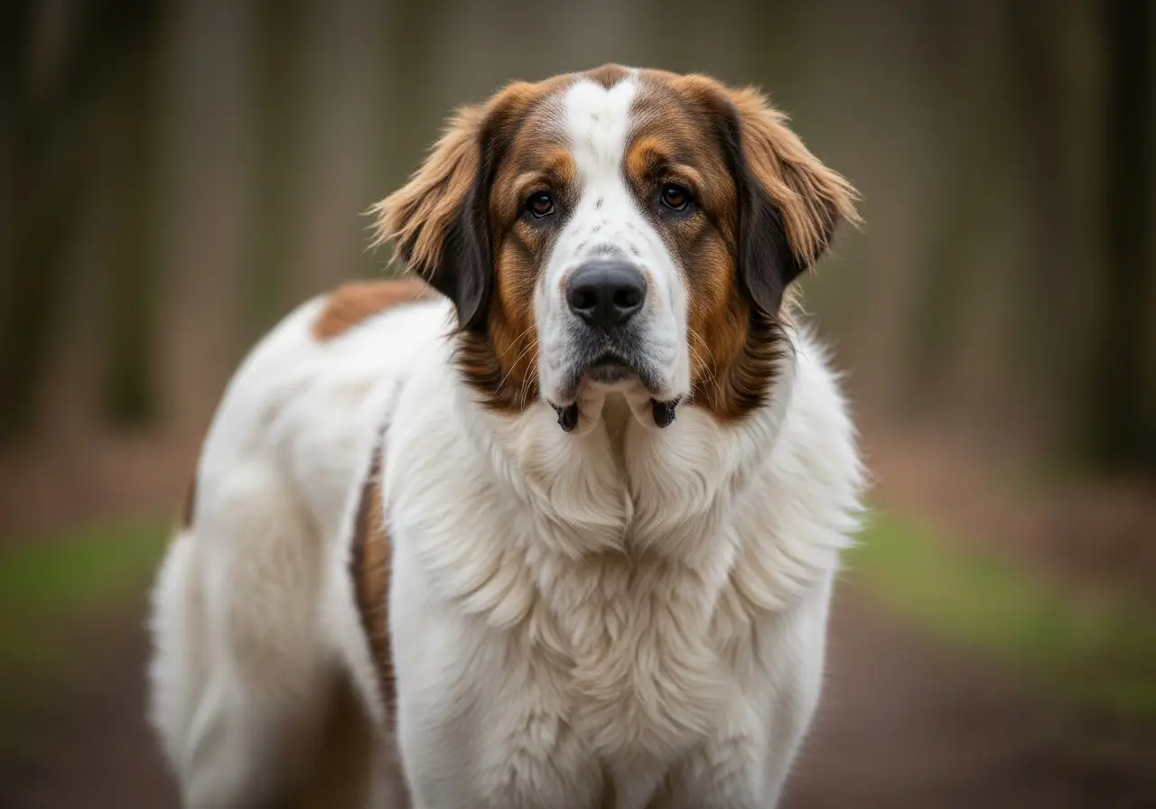Foto eines Pyrenäen-Mastiff – KI-generiert (Imagen 4) für rundum.dog