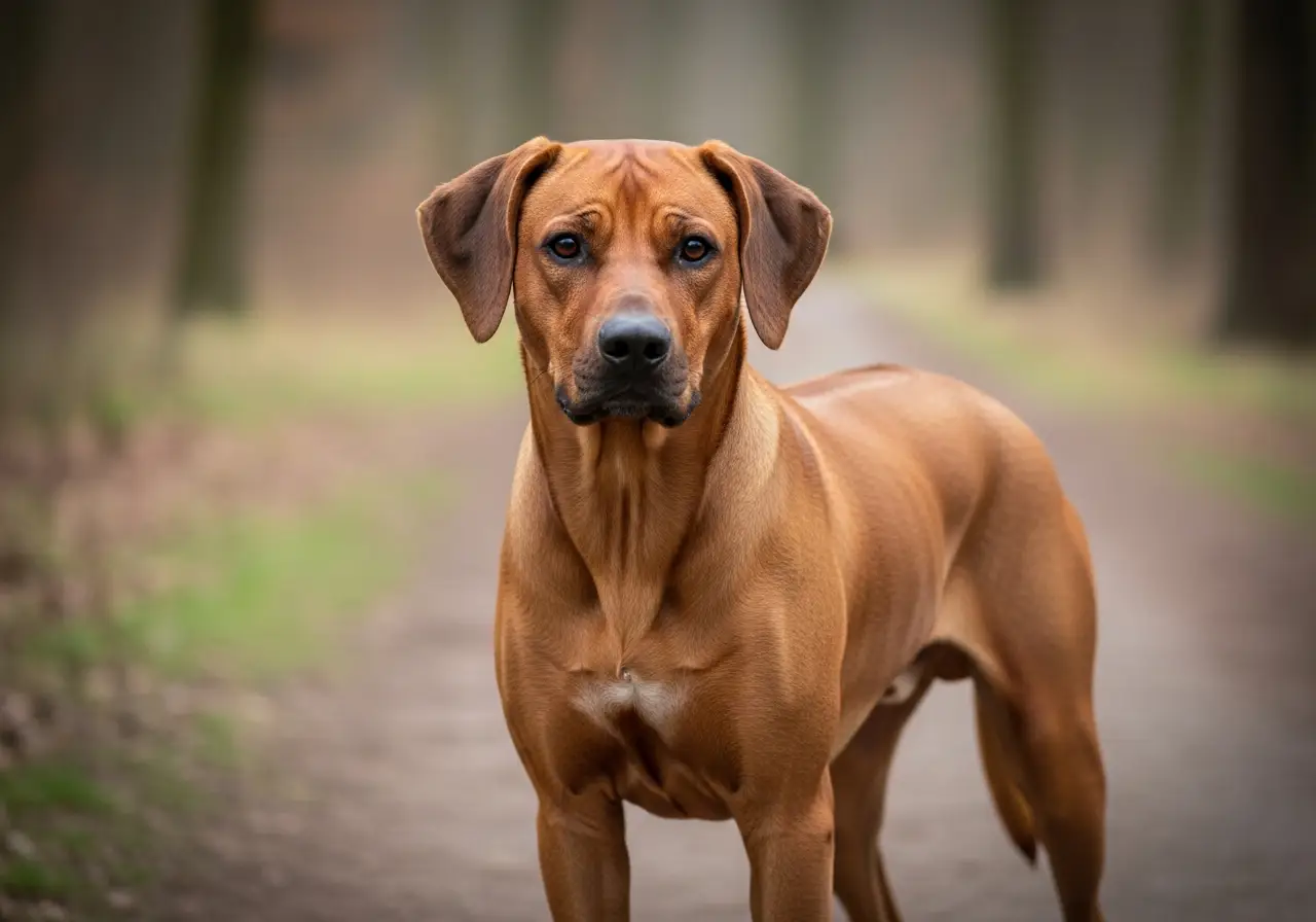 Foto eines Rhodesian Ridgeback – KI-generiert (Imagen 4) für rundum.dog