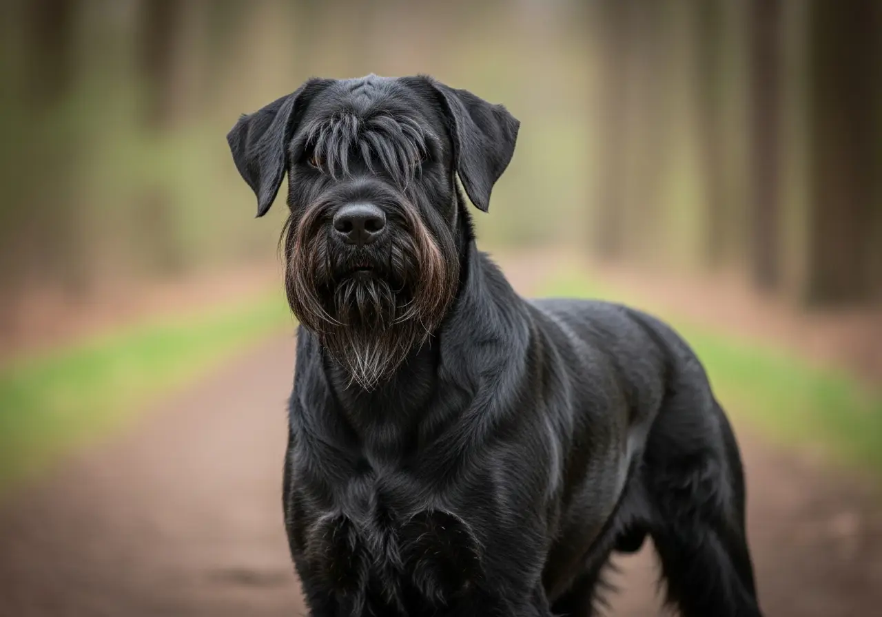 Foto eines Riesenschnauzer – KI-generiert (Imagen 4) für rundum.dog