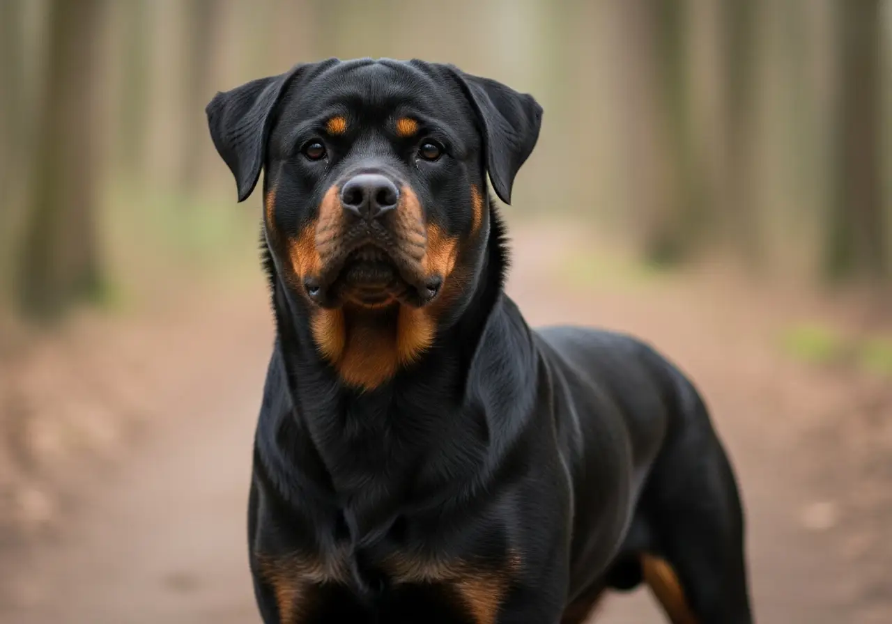 Foto eines Rottweiler – KI-generiert (Imagen 4) für rundum.dog