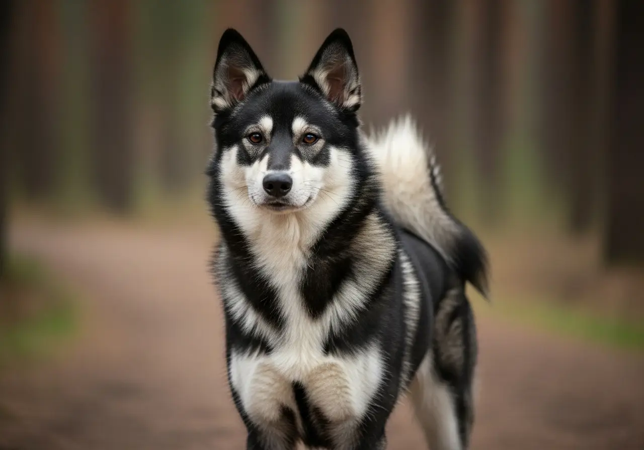 Foto eines Russisch-Europäischer Laika – KI-generiert (Imagen 4) für rundum.dog