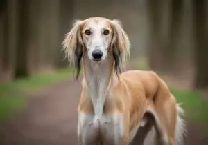 Foto eines Saluki – KI-generiert (Imagen 4) für rundum.dog
