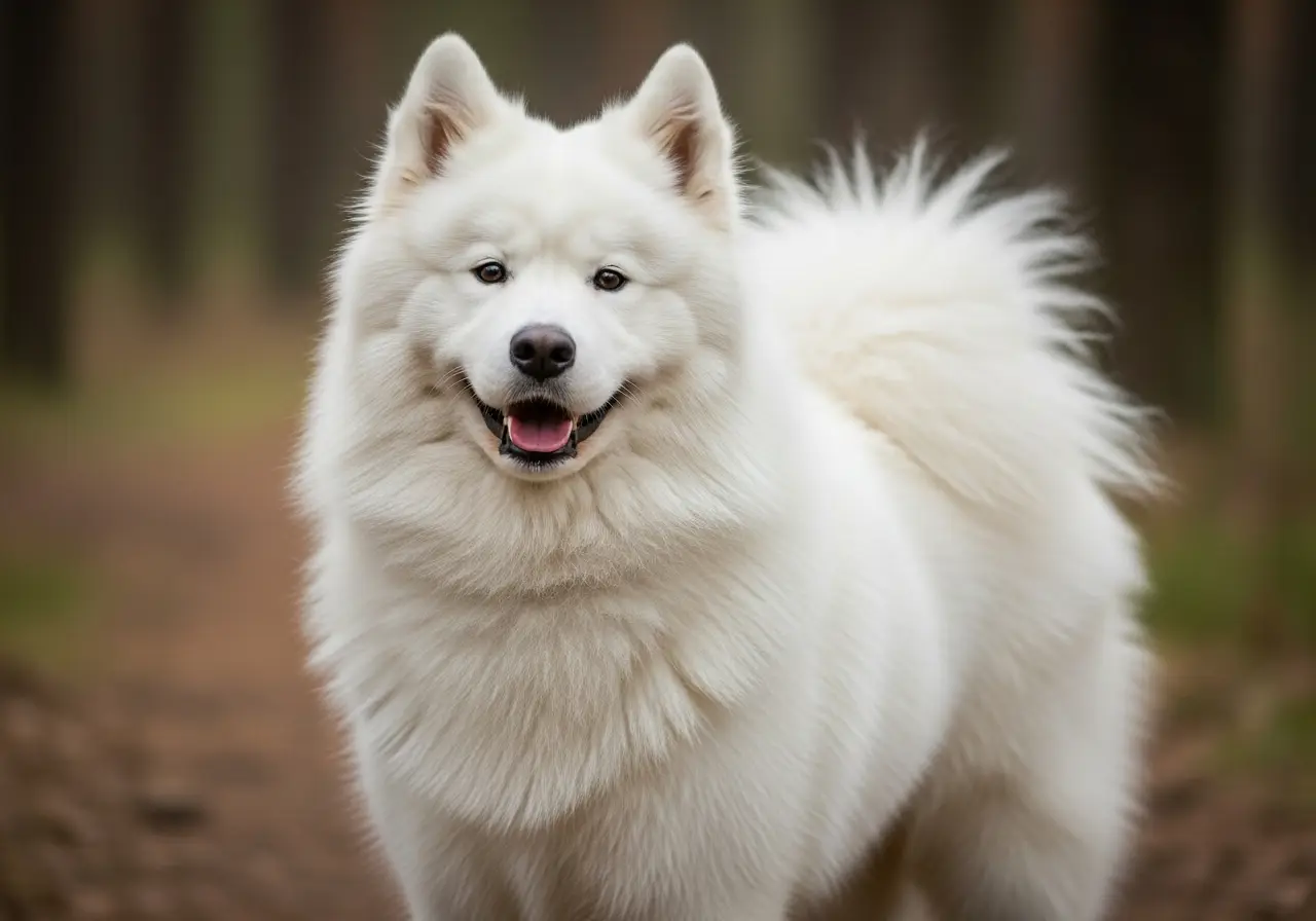 Foto eines Samojede – KI-generiert (Imagen 4) für rundum.dog