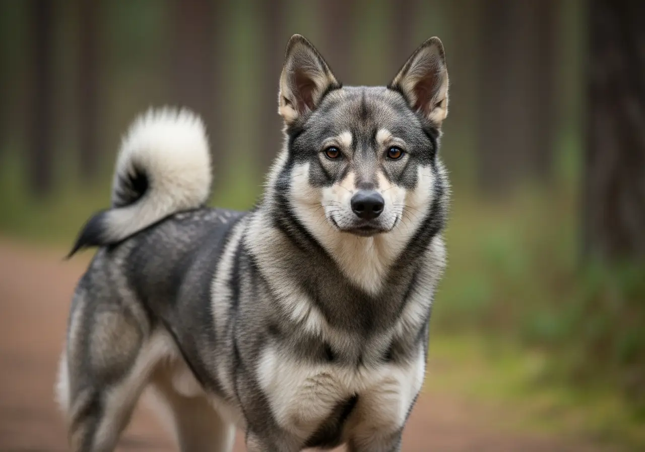 Foto eines Schwedischer Elchhund – KI-generiert (Imagen 4) für rundum.dog