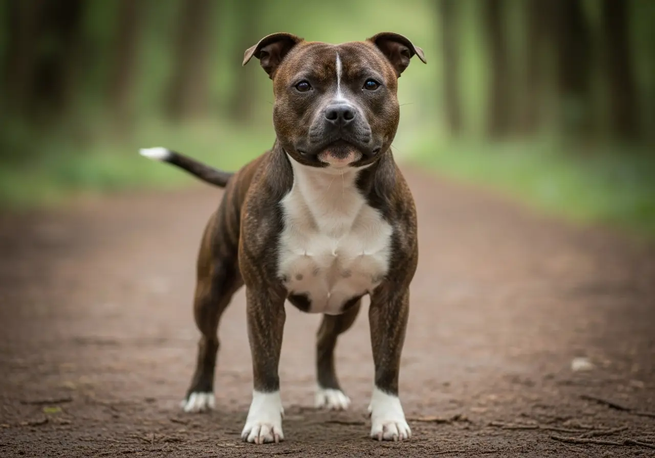 Foto eines Staffordshire Bullterrier – KI-generiert (Imagen 4) für rundum.dog