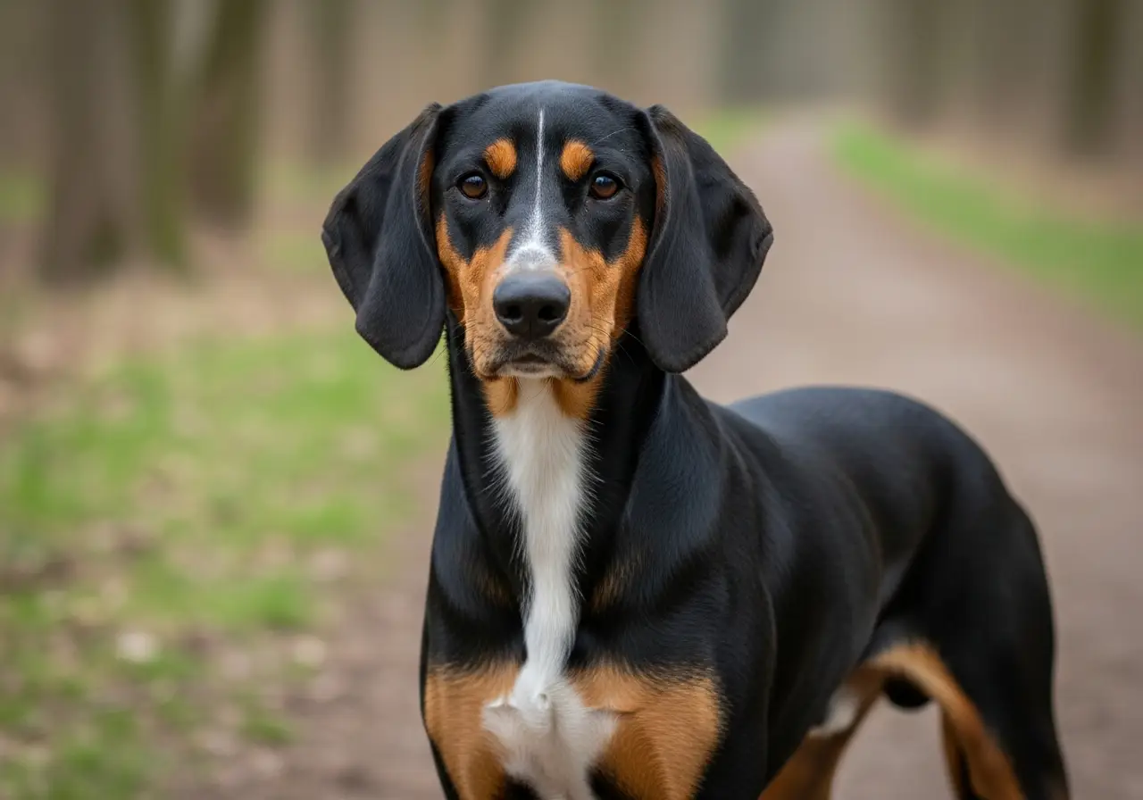 Foto eines Ungarische Bracke (Erdélyi Kopó, Transylvanischer Laufhund) – KI-generiert (Imagen 4) für rundum.dog
