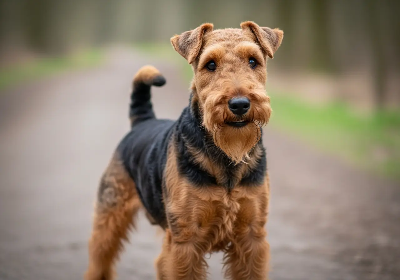 Foto eines Welsh Terrier – KI-generiert (Imagen 4) für rundum.dog