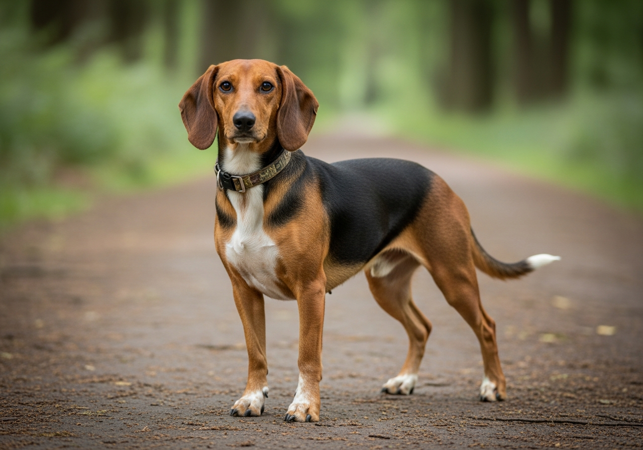 Foto eines Westfälische Dachsbracke – KI-generiert (Imagen 4) für rundum.dog