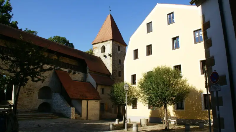 Vilstalwanderweg / Vilsufer Amberg - 2010.08.21.172620 Stadtmauer Jesuitenfahrt Amberg 1