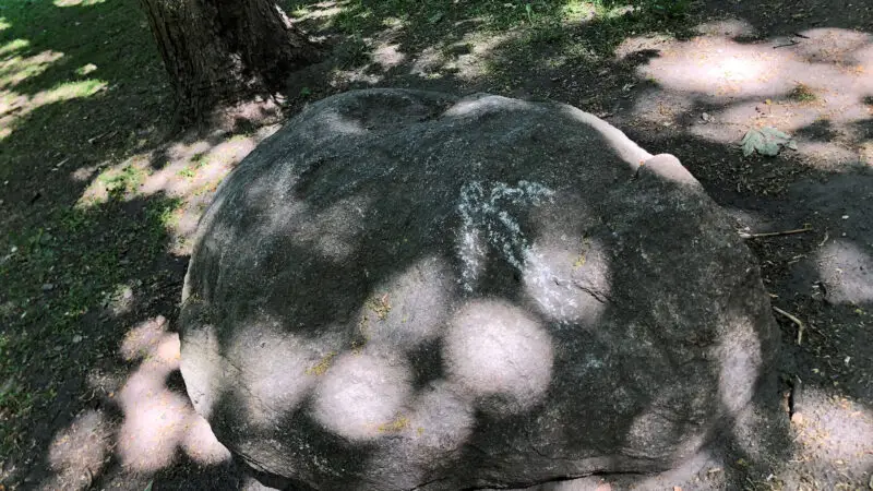 Volkspark Humboldthain, Berlin-Mitte/Wedding - A rock in Volkspark Humboldthain2C Berlin