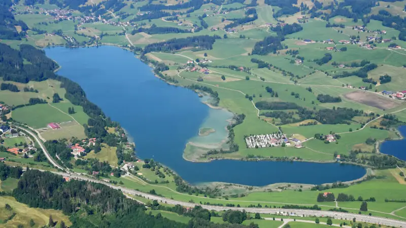 Niedersonthofener See - Aerial image of Niedersonthofener See 28view from the east29