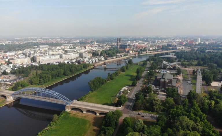 Blick auf Magdeburg