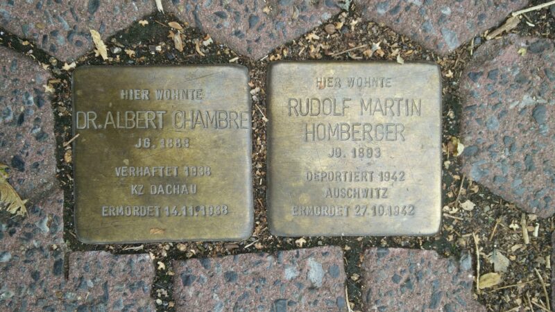 Eingezäunte Hundewiese am Ritterweiher Bad Vilbel - Bad Vilbel2C Stolperstein Chambre und Homberger