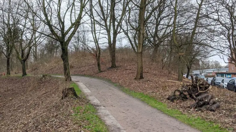 Wanderweg an der Wandse (Fluss-Wanderweg) - Bunkerberg HogrevestraC39Fe HH Wandsbek 04