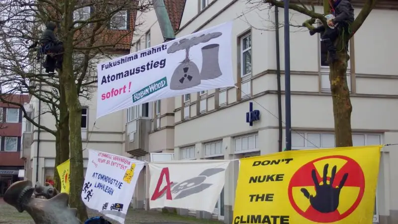 Naturpark Bourtanger Moor-Veenland – Wanderwege - Demo gegen Brennelemntefabrik Lingen E28093 31.1.2016 282477077351529 1