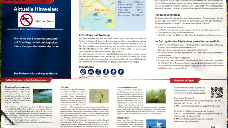 Eichbaumsee (Hundefreilaufstrecke & Hundebadestelle) - Eichbaumsee Infotafel 2014