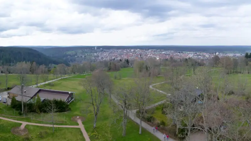 Rundwanderung zur Großvatertanne und Friedrichsturm (Stadtnaher Waldweg) - Friedrichsturm 07 Panorama Nord