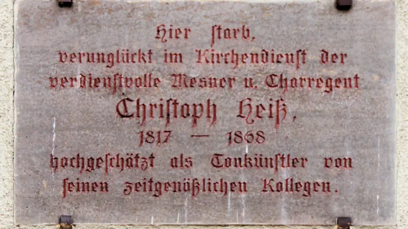 Isarufer Bad Tölz (Flussufer-Spazierweg) - Gedenktafel Kirchgasse 4a 28Bad TC3B6lz29 Christoph HeiC39F