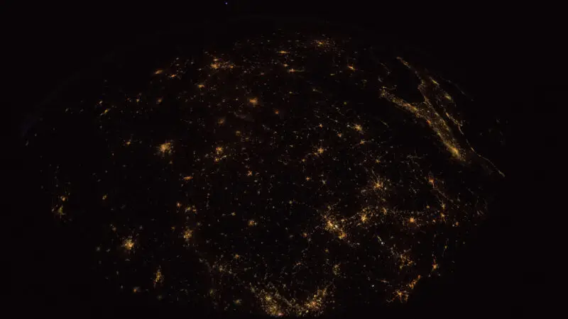 Tenderingssee Hünxe - ISS056 E 168285 View of Earth