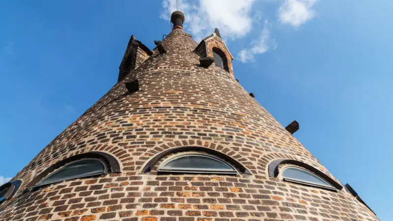 Burg Mildenstein / Muldetal Leisnig - Leisnig Mildenstein Bergfried Kegeldach