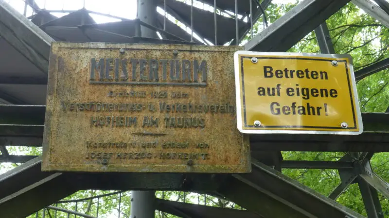 Hofheimer Stadtwald (Wandergebiet mit Wildfreigehege) - Meisterturm 2