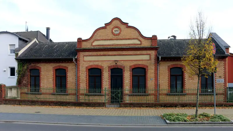 Riesling Schleife Rhein und Reben bei Walluf (Rheingau) - Niederwalluf HauptstraC39Fe 70 28GA29