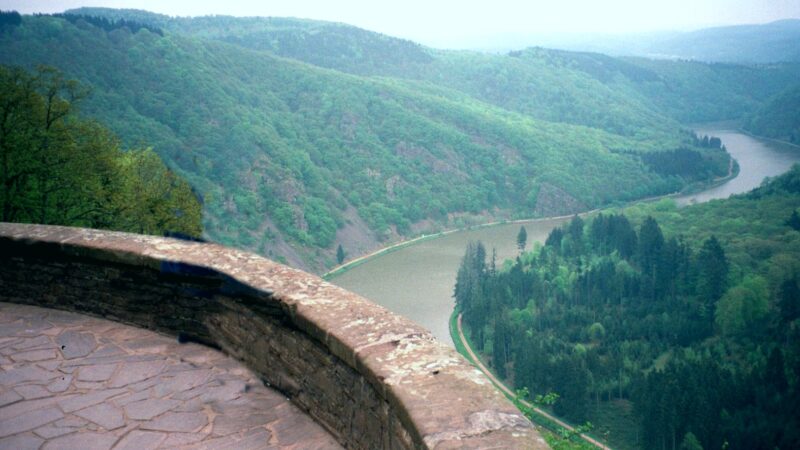Saarschleife / Cloef-Pfad bei Mettlach - Orscholz 28Mettlach292C the viewpoint Cloef over the Saar 1