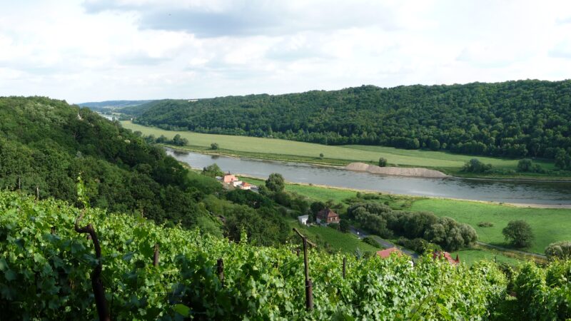 Spaargebirge Meißen - Panorama Aussicht Spaargebirge Elbe