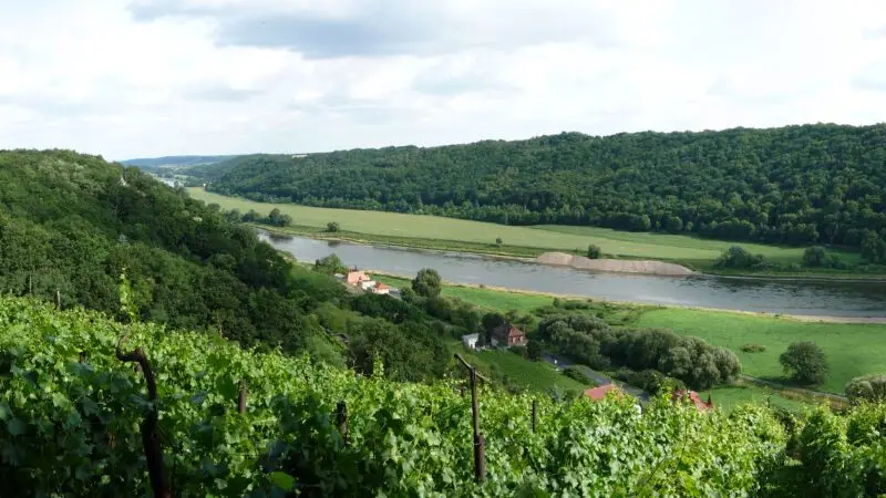 Spaargebirge Meißen - Panorama Aussicht Spaargebirge Elbe