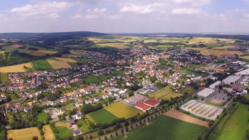 Diemeltal-Uferweg bei Warburg - Panorama scherfede