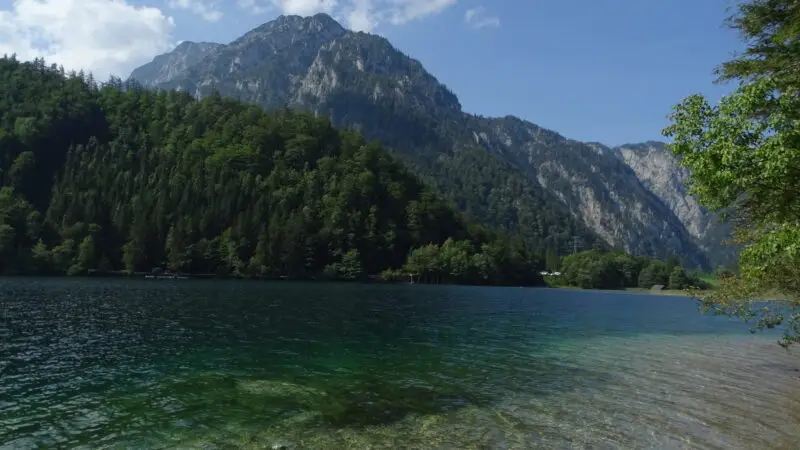 Leopoldsteinersee (bei Eisenerz) - Seeriedel Zaunerkogel Leopoldsteinersee 01
