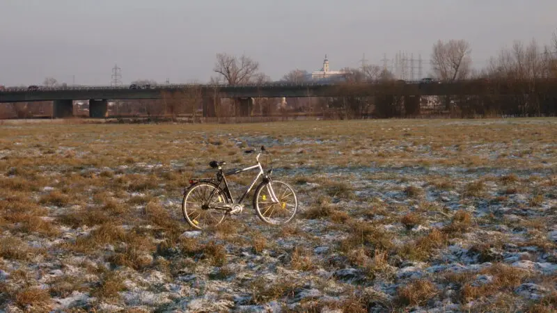 Sieglarer See - Siegaue mit Fahrrad und Flughafenautobahn PC190274