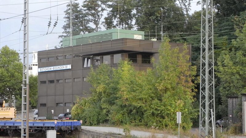 Enzauenpark Bietigheim-Bissingen - Stellwerk Bietigheim Bissingen 1