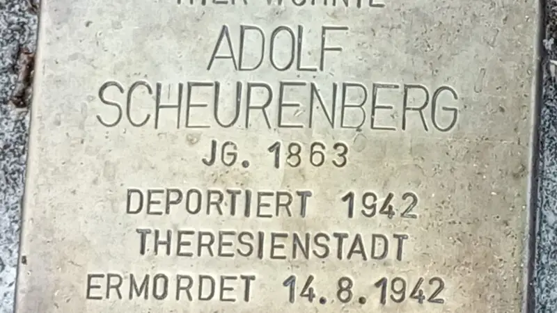 Großes Uchter Moor / Moorbahn Uchte - Uchte Stolperstein Adolf Scheurenberg