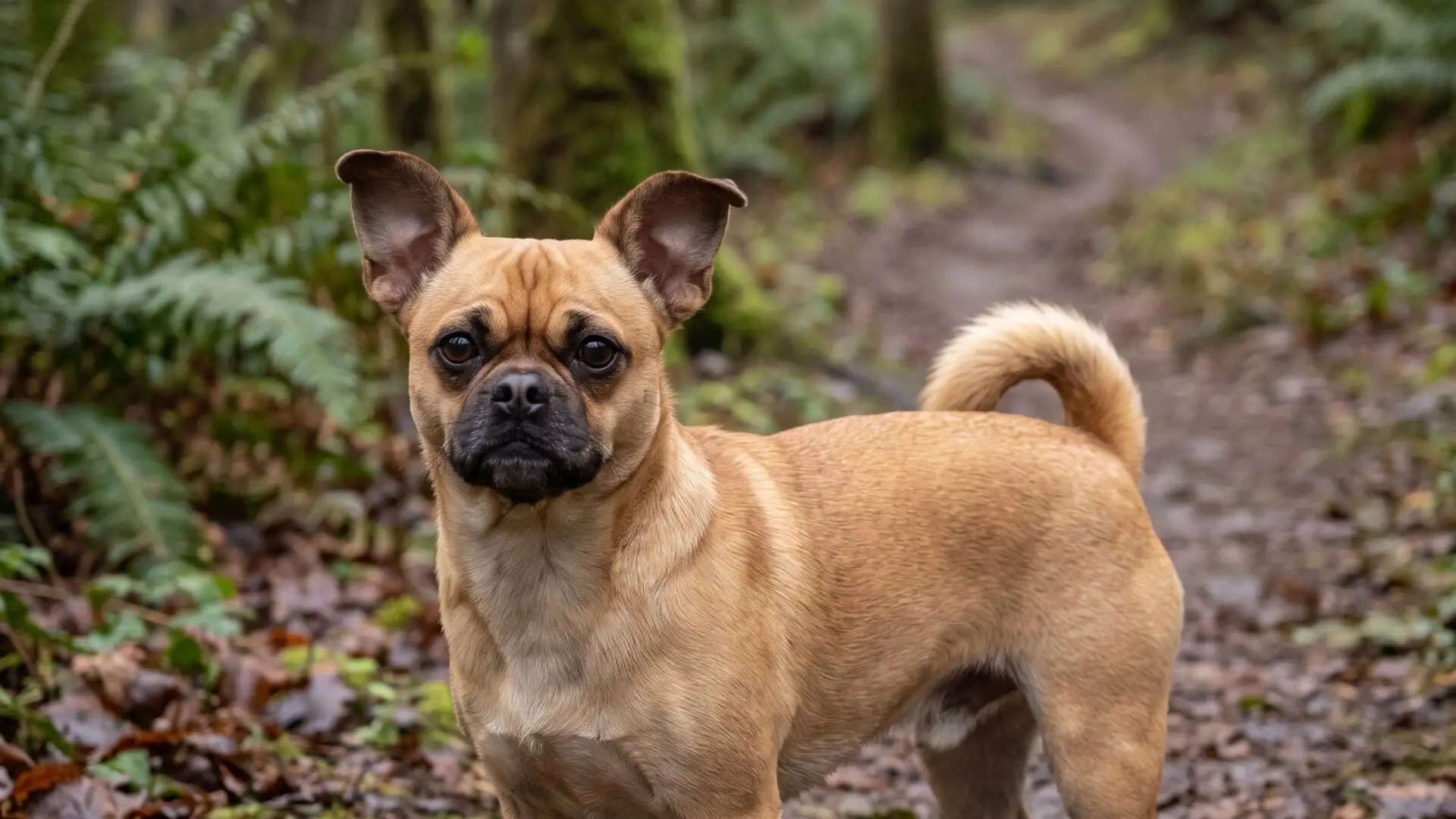 Foto eines Chugs, KI-generiert (Nano Banana Pro) für rundum.dog