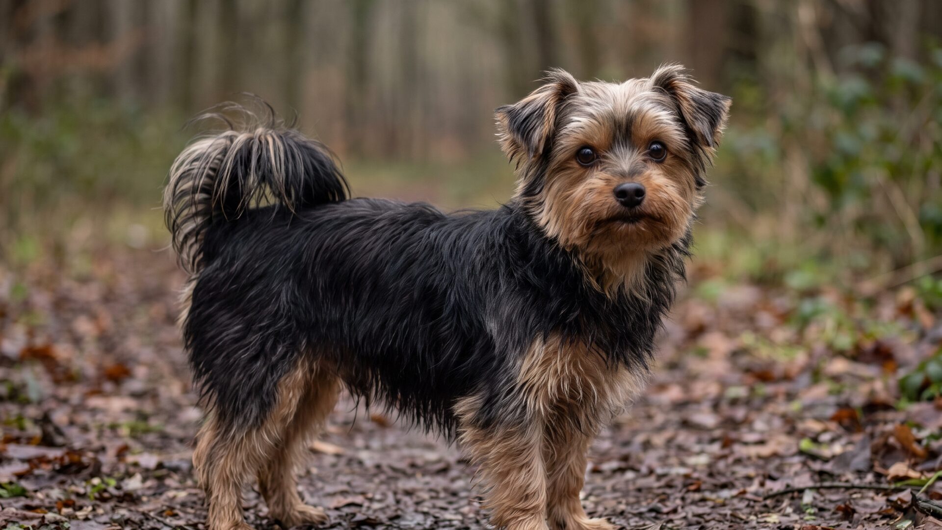 Foto eines Morkies, KI-generiert (Nano Banana Pro) für rundum.dog