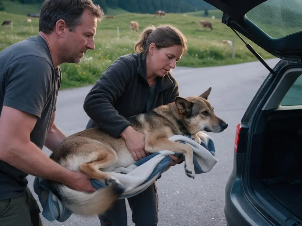 Verletzten Hund sichern und transportieren, ohne gebissen zu werden