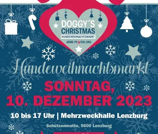 Doggy's Christmas Hundeweihnachtsmarkt by Tierhilfe Arme Pfoten - Flyer DCH 2023 JPG