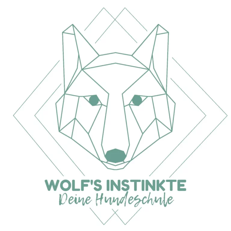 Wolf's Instinkte - Deine Hundeschule - Logo 1280x1280 teal mit Namen 2023 12 15