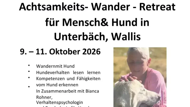 Wander-Wochenende in Unterbäch VS - Natur Bauernhof Tiere Kinder Angebot Veranstaltung Foto Flyer Gruen Handschrift