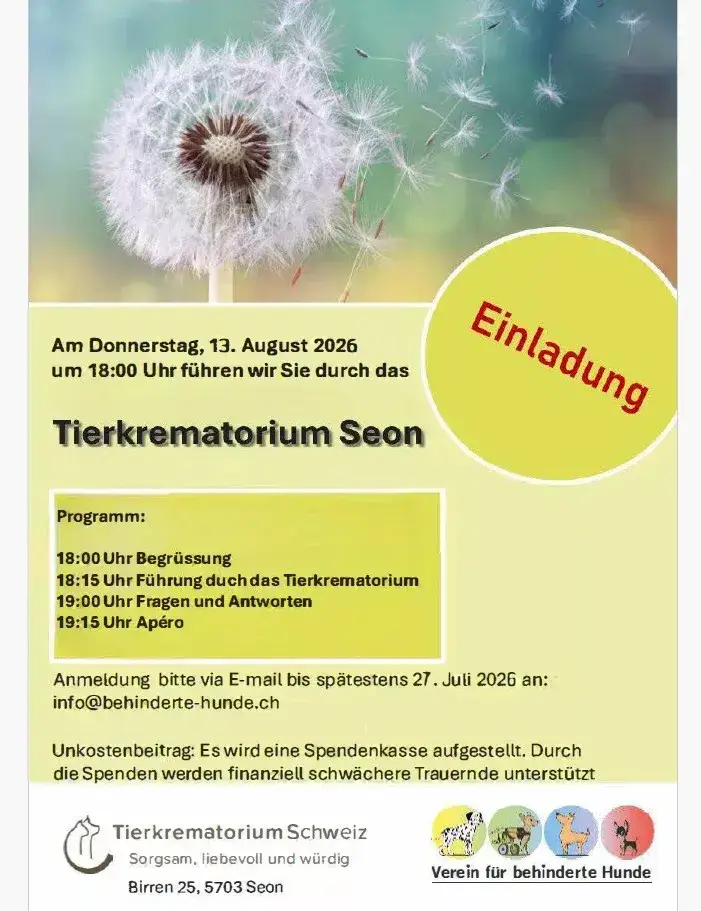 Führung durch das Tierkrematorium Seon